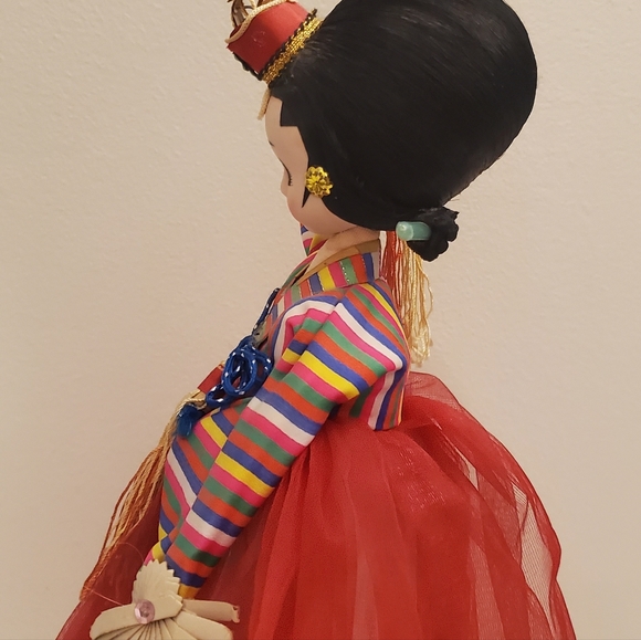 Vintage Big Eyed Anime Style Asian Korean Bradley Mod Stockinette Doll Dance - Picture 9 of 16